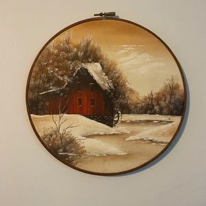 Old Barn painting